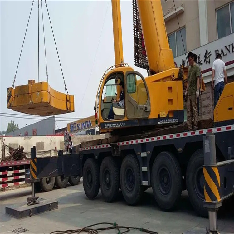 河源当地吊车出租|机器吊装|75吨|工厂搬迁服务